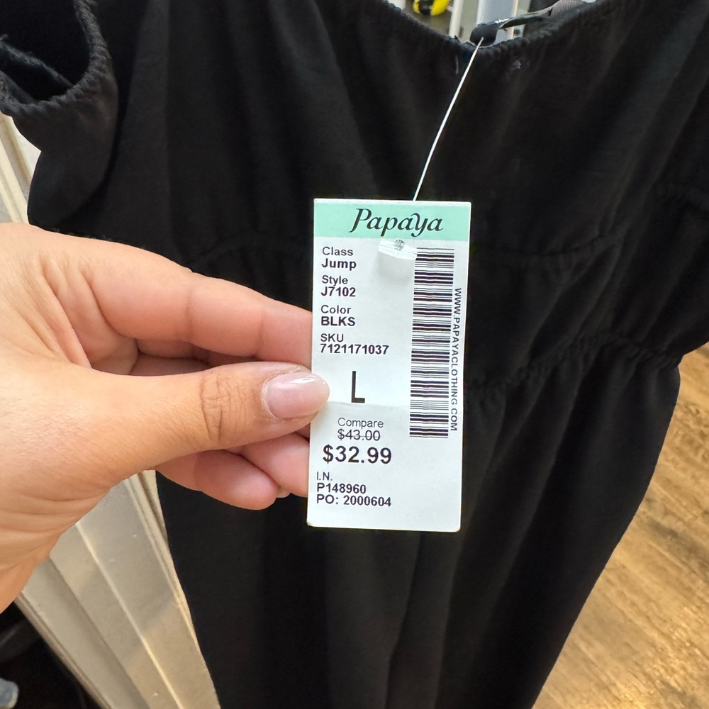 Papaya Elegant Black Jumpsuit